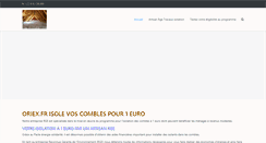Desktop Screenshot of oriex.fr